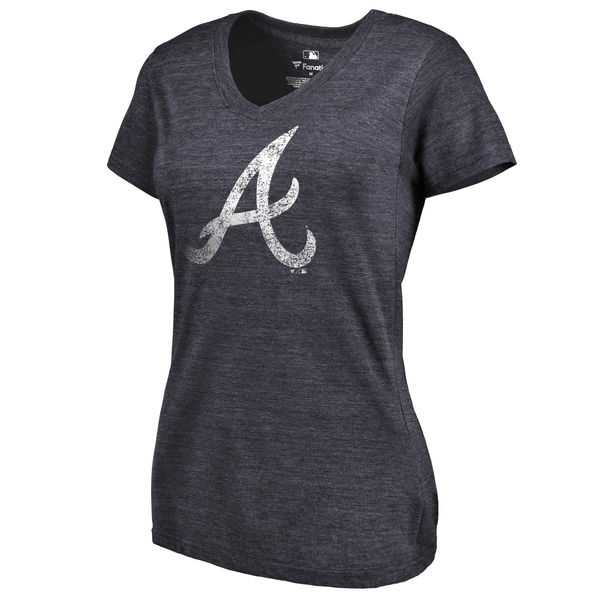 Women's Atlanta Braves Fanatics Branded Primary Distressed Team Tri Blend V Neck T-Shirt Heathered Navy FengYun,We sell and wholesale Women's Atlanta Braves Fanatics Branded Primary Distressed Team Tri Blend V Neck T-Shirt Heathered Navy FengYun on line form chian!